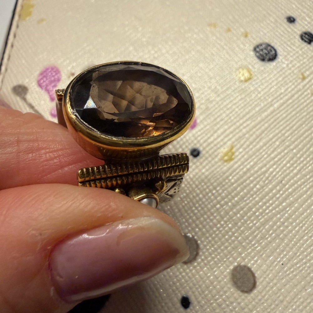 Elegant natural smoky quartz Ring - Picture 7 of 13
